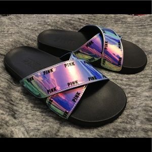 PINK iridescent slides